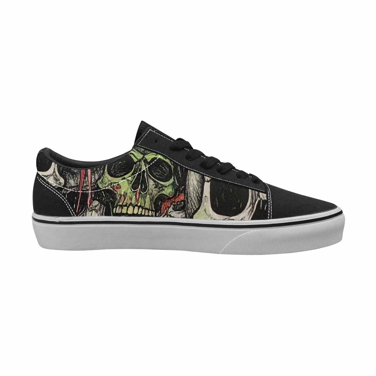 WOMEN'S Rainbow From Skull S Lace-Up Canvas Dreamcore Shoes