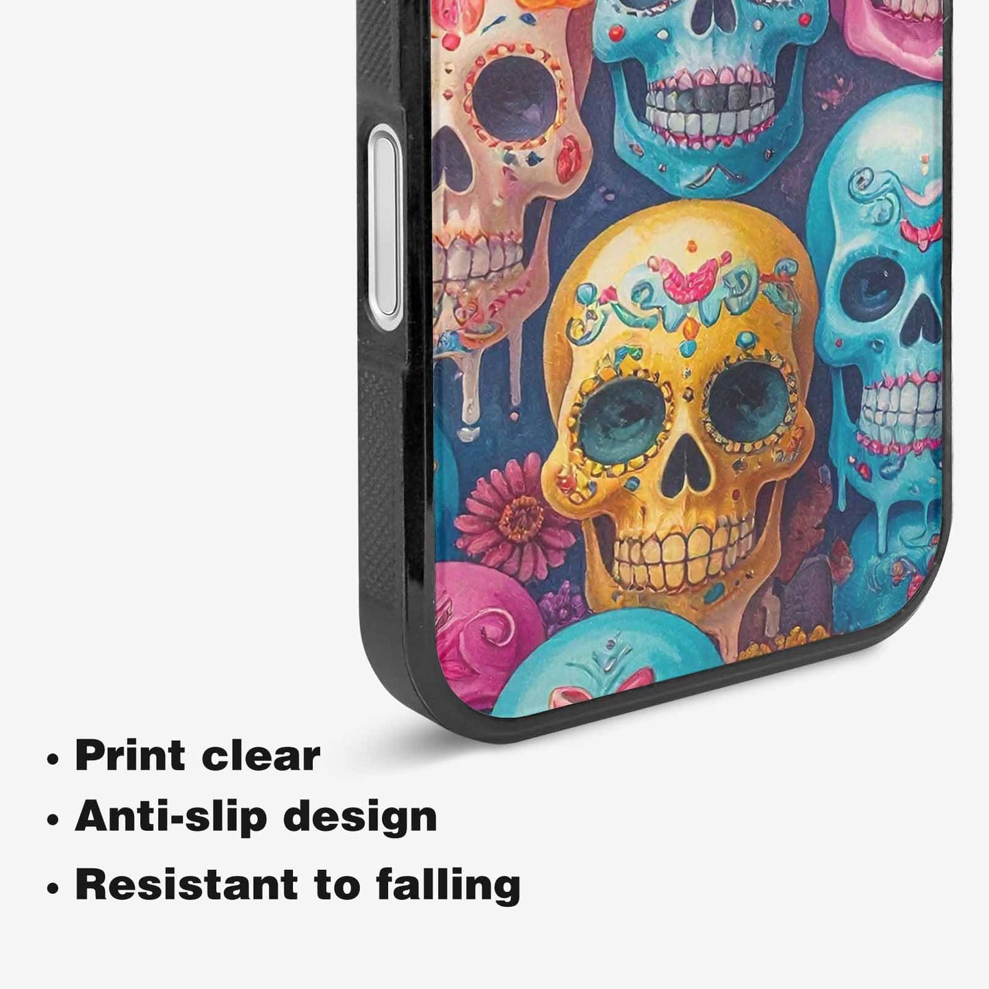 iPhone 16 Case — Sugar Skullsmelting Sugar Skulls, Custom Print Case Cover