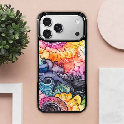 iPhone 17 Pro Max Case — Tie Dye Swirls (black Tie Dye, Original Design Phone Case