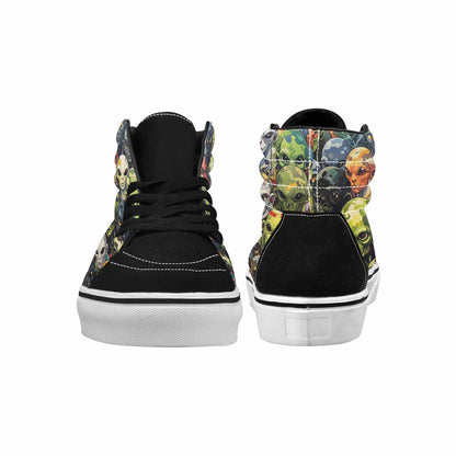 MEN'S Aliens × Camo Aliens High Top Canvas Wallpaper Art Sneakers