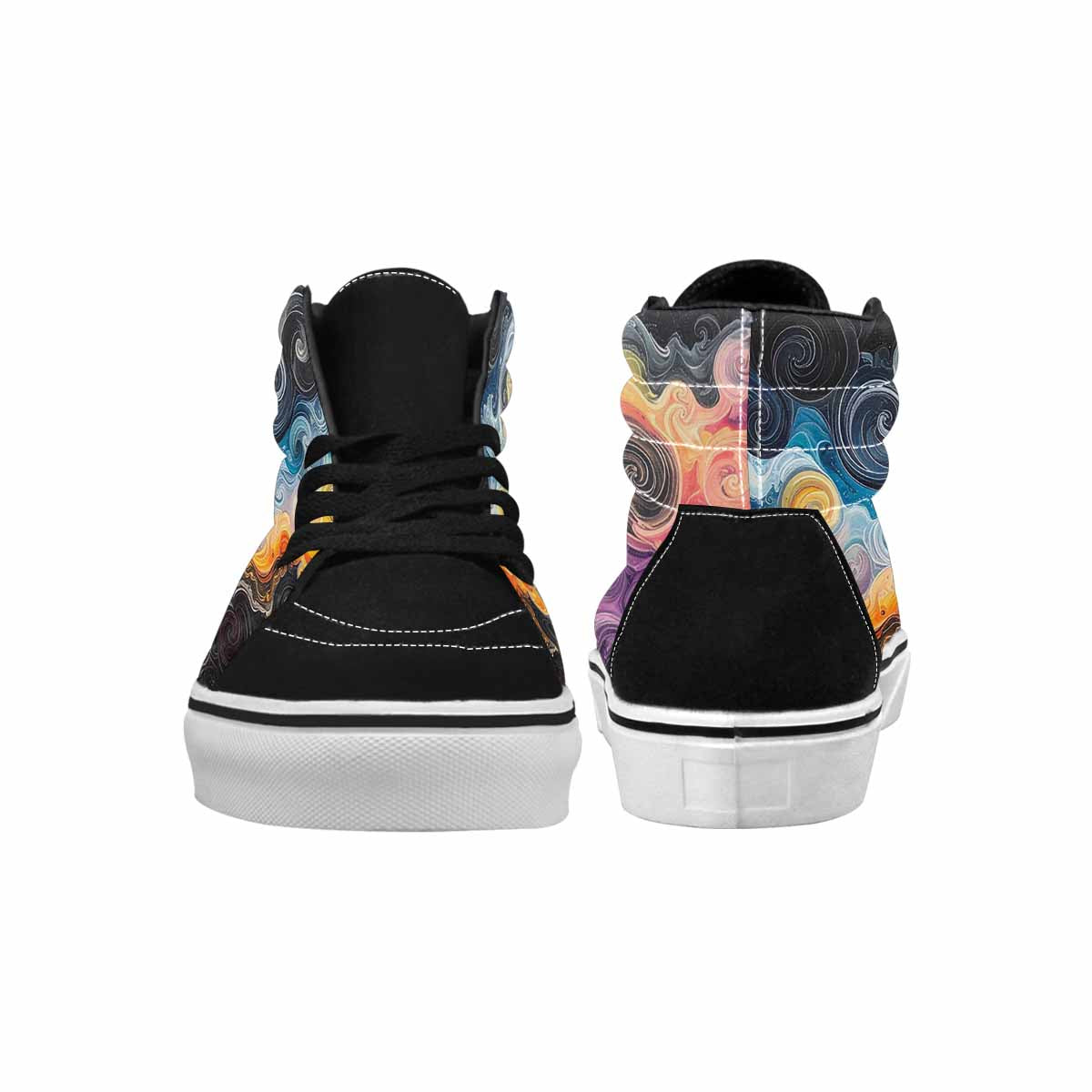 MEN'S Tie Dye High Top Canvas Unique Print Aesthetic Sneakers