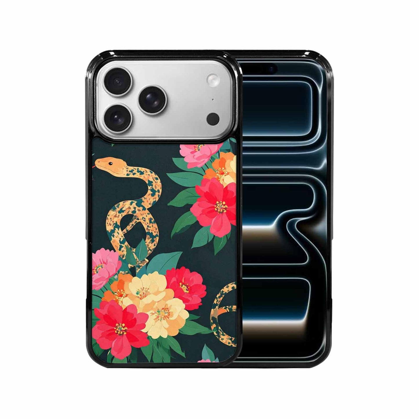 iPhone 17 Pro Max Case — Snakes Print Floral Seamless Floral, Original Design Phone Case
