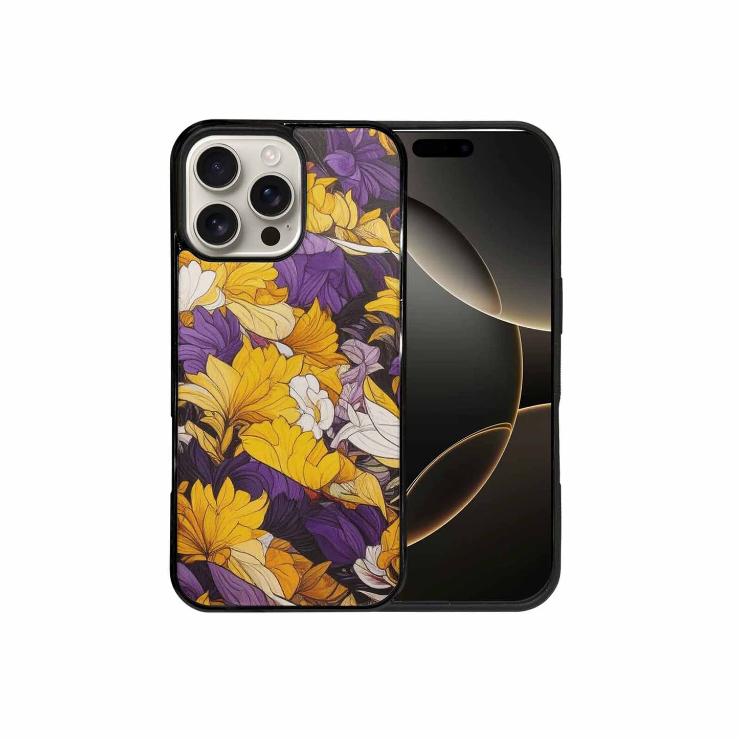 iPhone 16 Pro Max Case — Nonbinary Flag Color Theme Small Rainbow, Custom Made Phone Cover