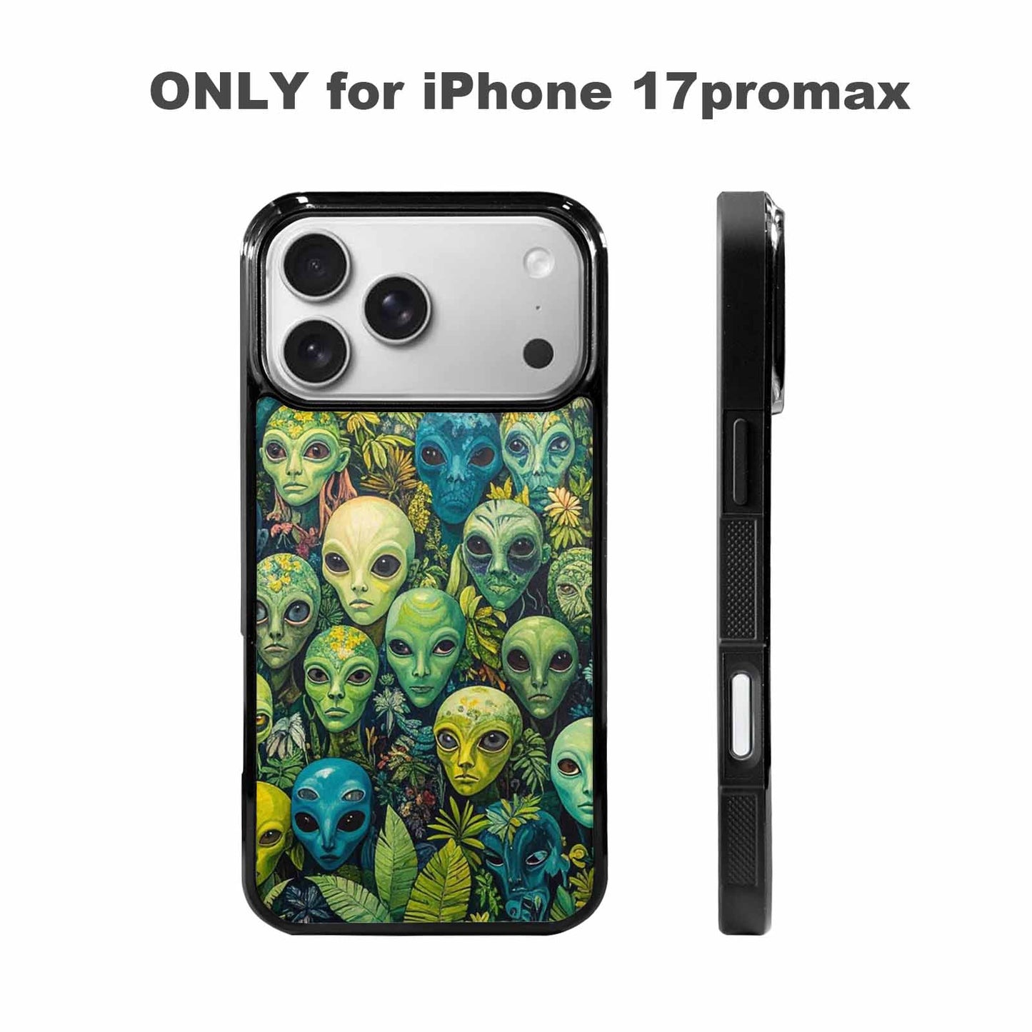 iPhone 17 Pro Max Case — Aliens Pattern Hundreds Of Alien Scifi, Customized Protective Case