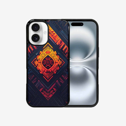 iPhone 16 Case — Wild Tribal Ripple, Custom Made Phone Cover