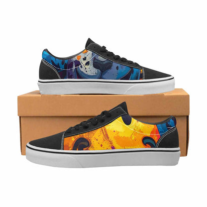 WOMEN'S Smiley Faces Lace-Up Canvas Surreal Custom Shoes
