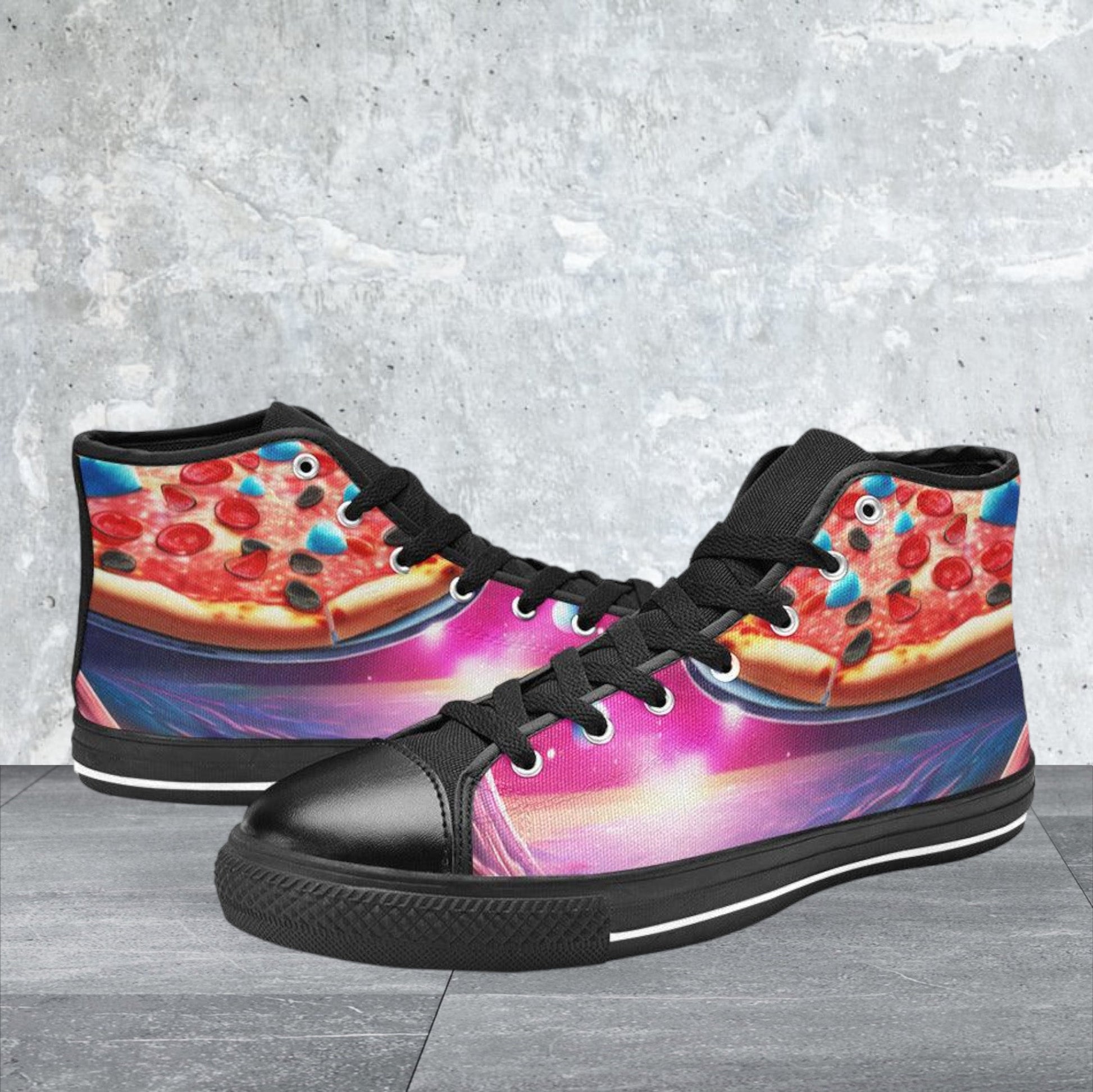 Monarch Purple Teal Custom WOMEN Bold Art - Freaky Shoes | Custom Art Sneakers