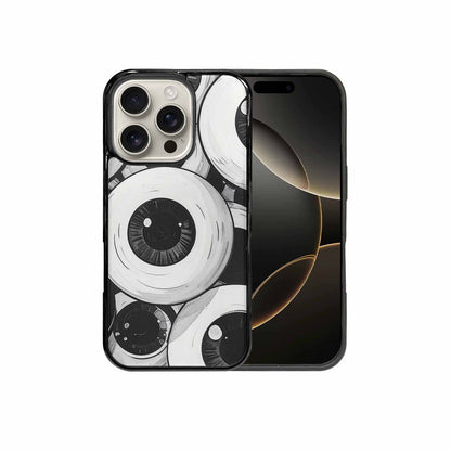 iPhone 16 Pro Case — Googly Cartoon Eyeballs, Custom Printed Phone Case