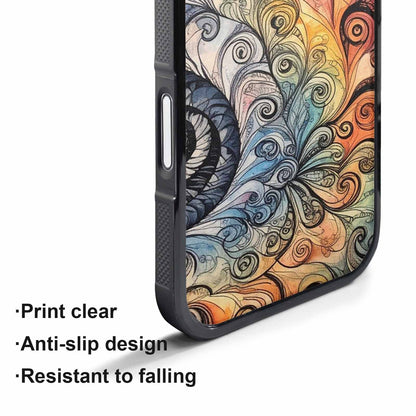 iPhone 17 Pro Max Case — Tie Dye Swirls (black Tie Dye, Original Design Phone Case