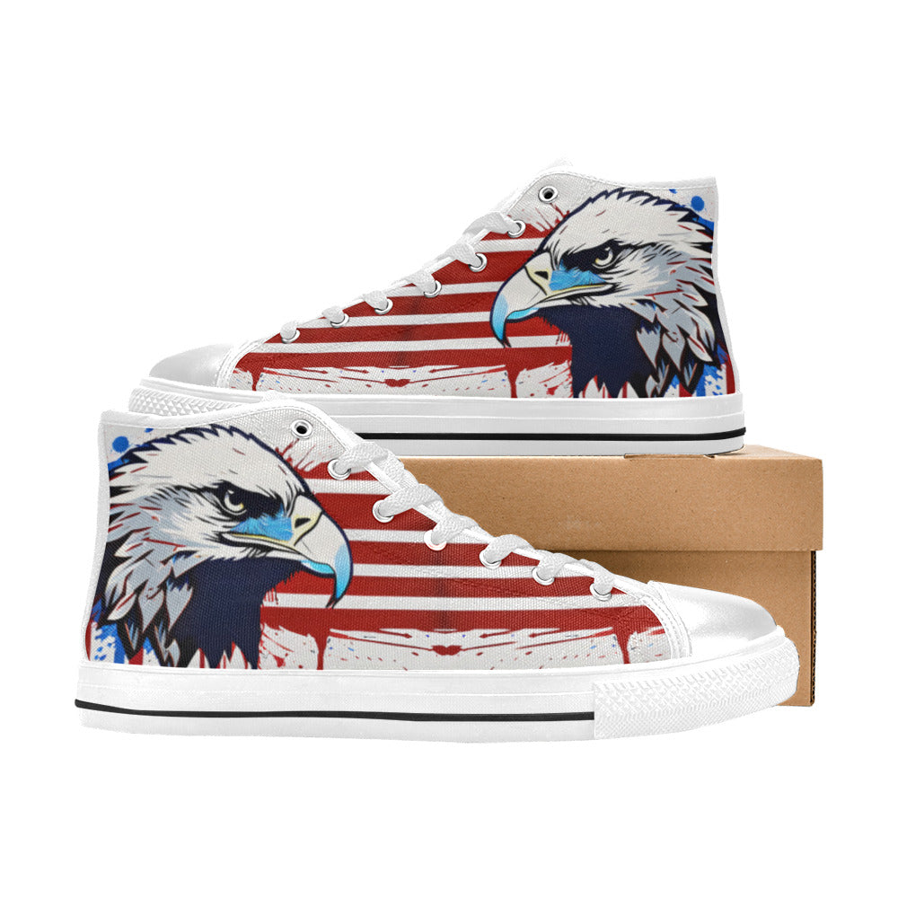 MEN'S Patriotic Eagle Art Men’S High Top Canvas Dreamcore Custom Shoes