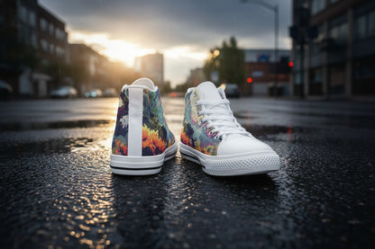 Camo Design 1 High Top Canvas Shoes for Kid