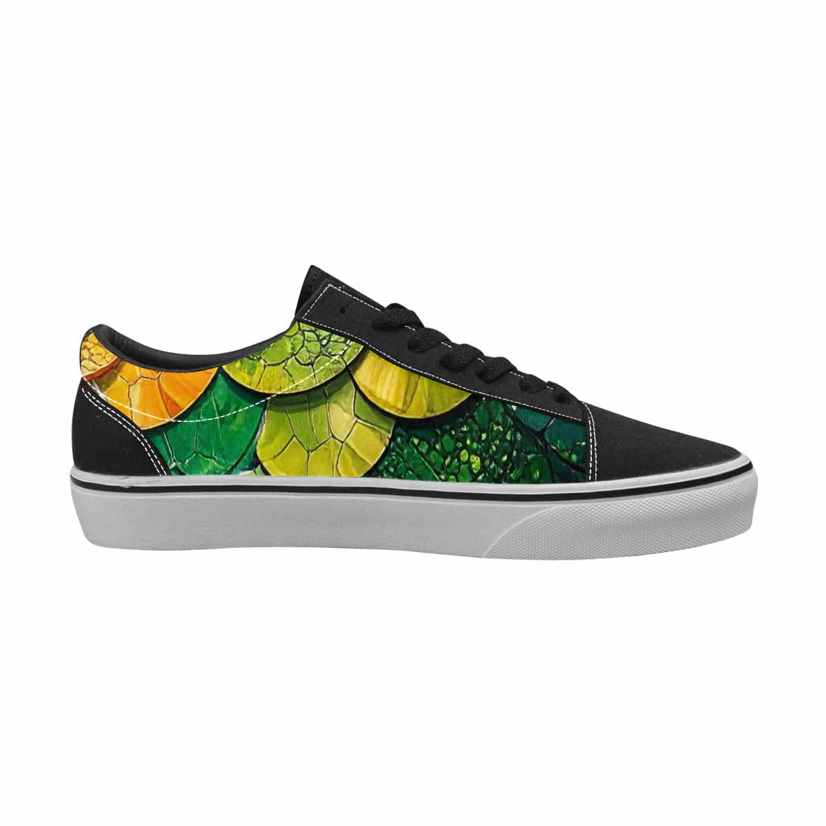 WOMEN'S Reptile Scale Lace-Up Canvas Y2K Custom Shoes