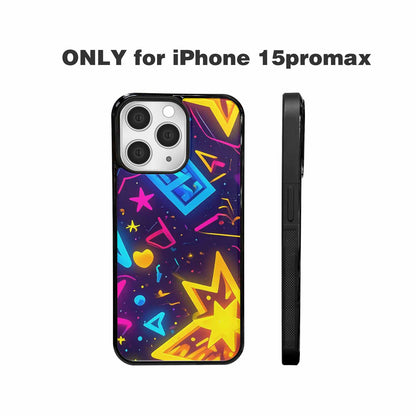 iPhone 15 Pro Max Case — 80s Retro Motif 80s Retro Motifs, Personalized Phone Case