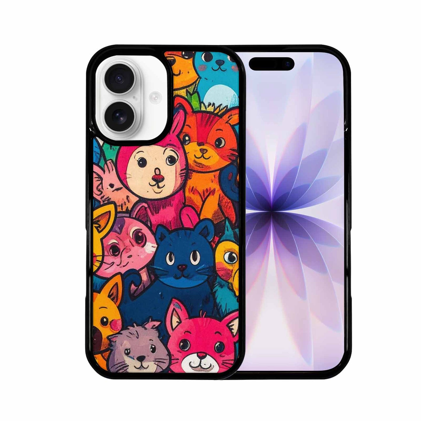 iPhone 17 Case — Seamless Tileable Pattern Of Cartoon Cute, Custom Made Phone Cover