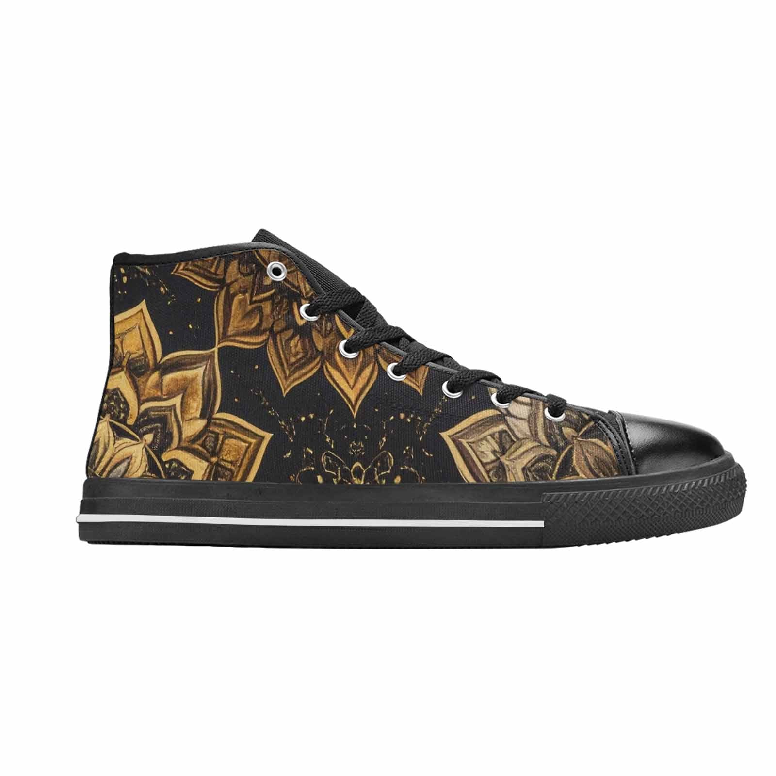 WOMEN'S Mandala High Top Canvas Wallpaper Art Shoes