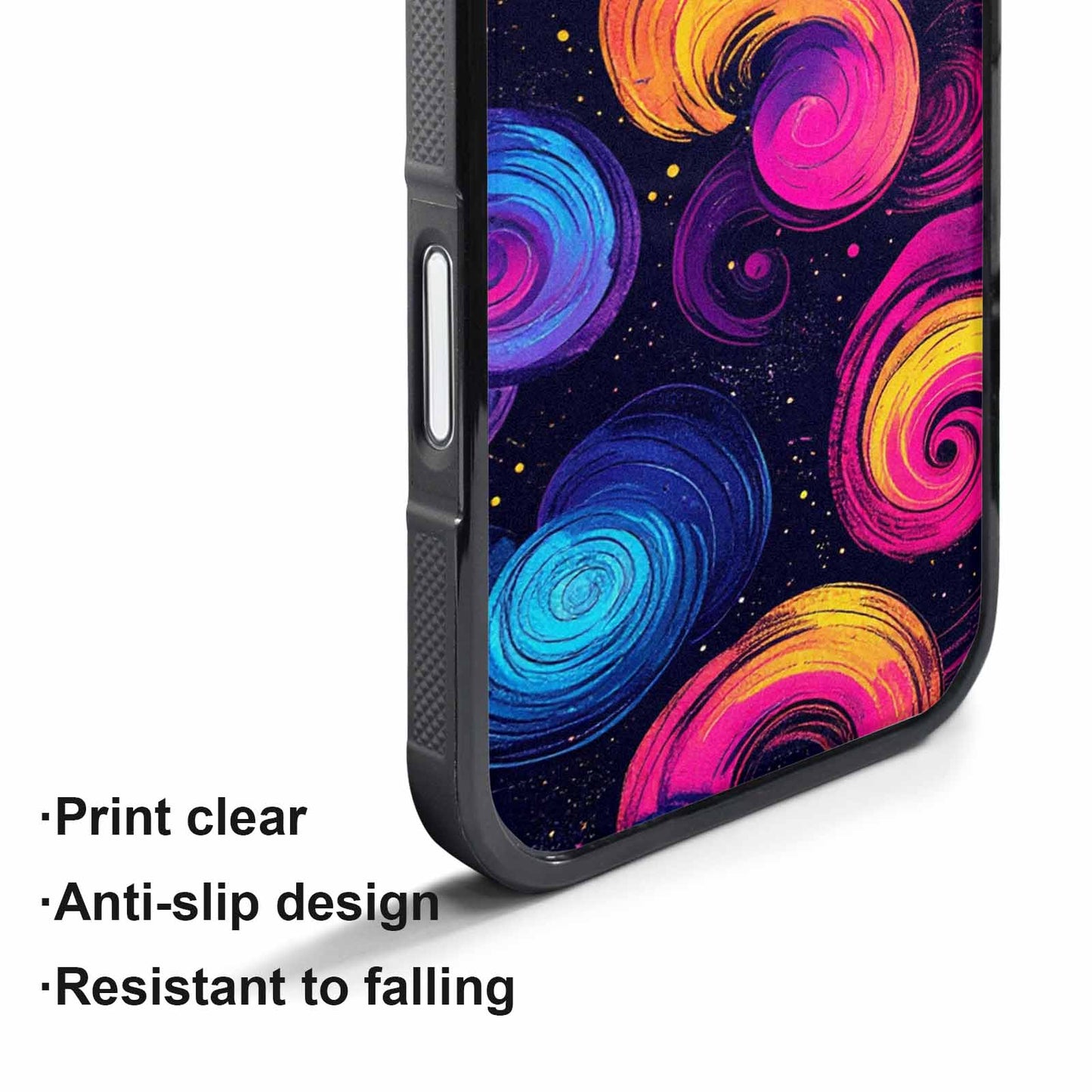 iPhone 17 Air Case — Rose Galaxy Art Seamless Pattern Galaxy, Custom Art Phone Cover