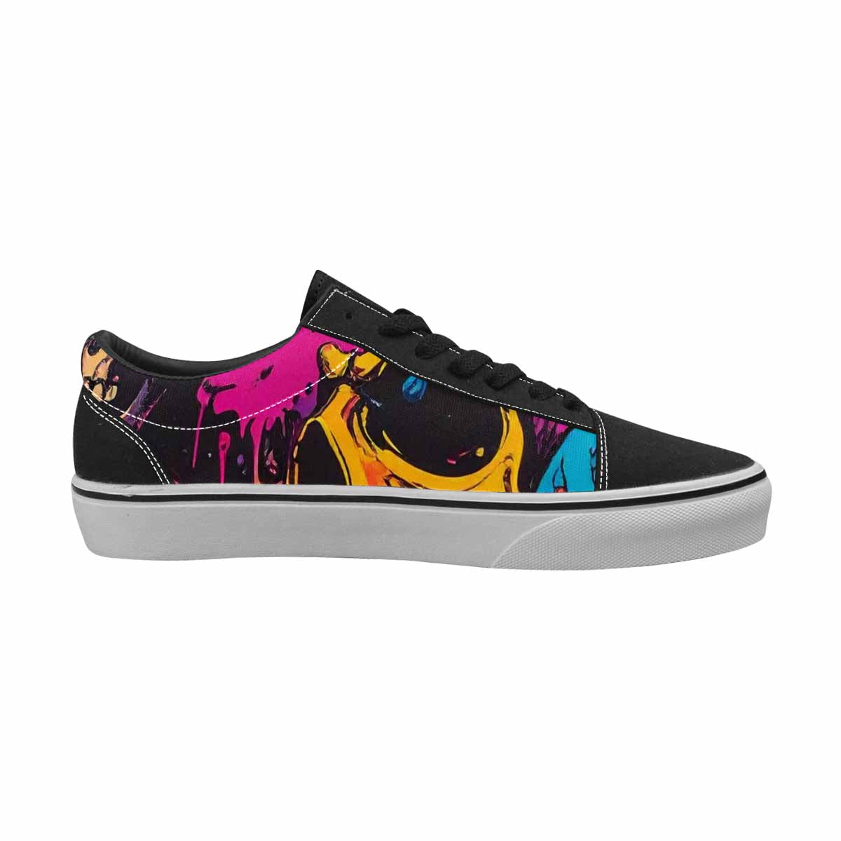 WOMEN'S 1000s Skulls Digital Camo Lace-Up Canvas Y2K Shoes