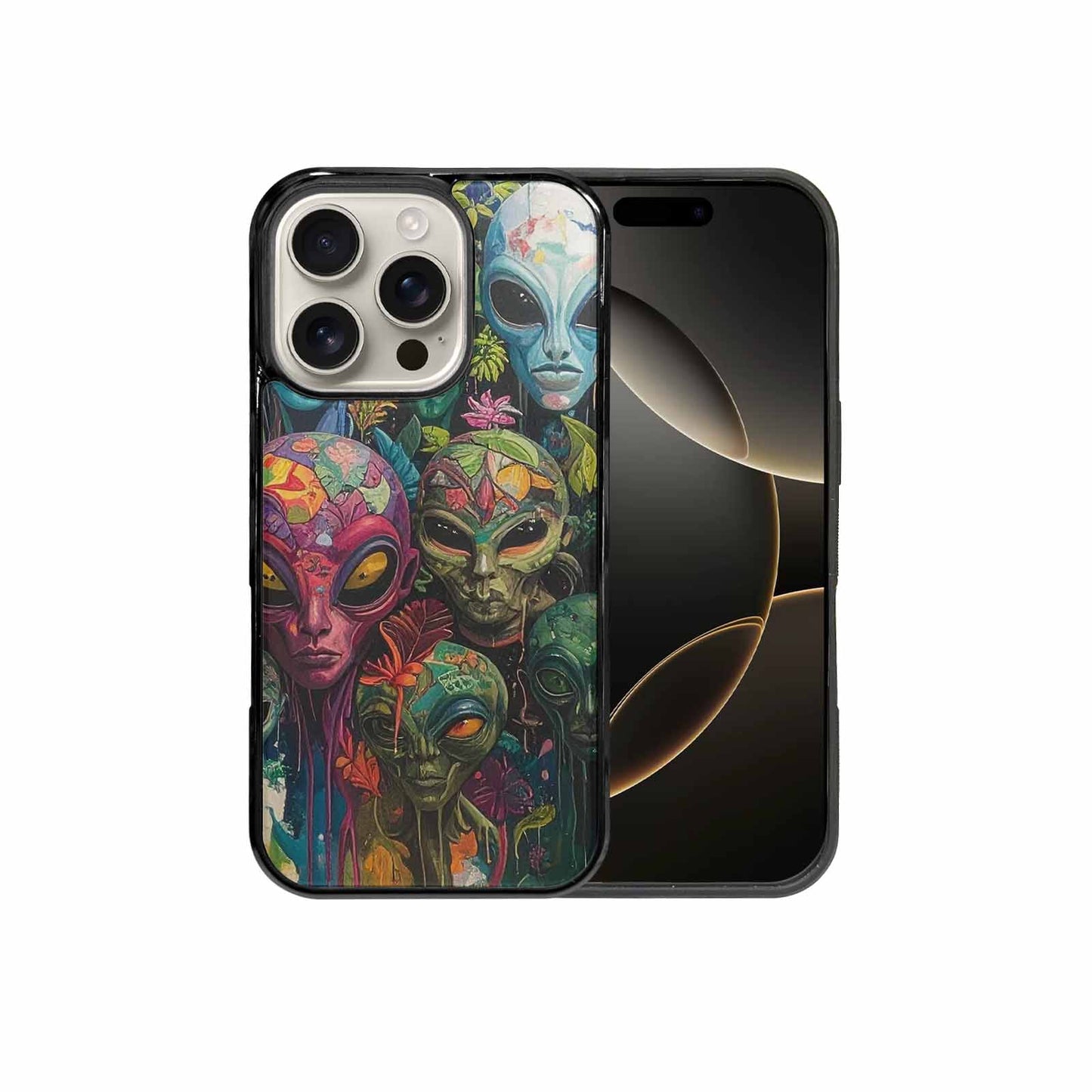 iPhone 16 Pro Case — Aliens Pattern Hundreds Of Sma Cbj, Original Design Phone Case