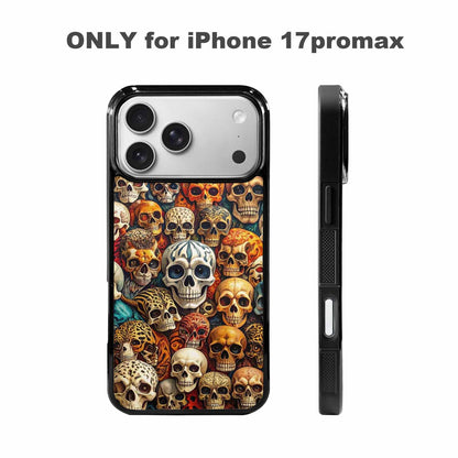 iPhone 17 Pro Max Case — Skulls Animal Printskulls Patt Gothic Skulls, Original Design Phone Case