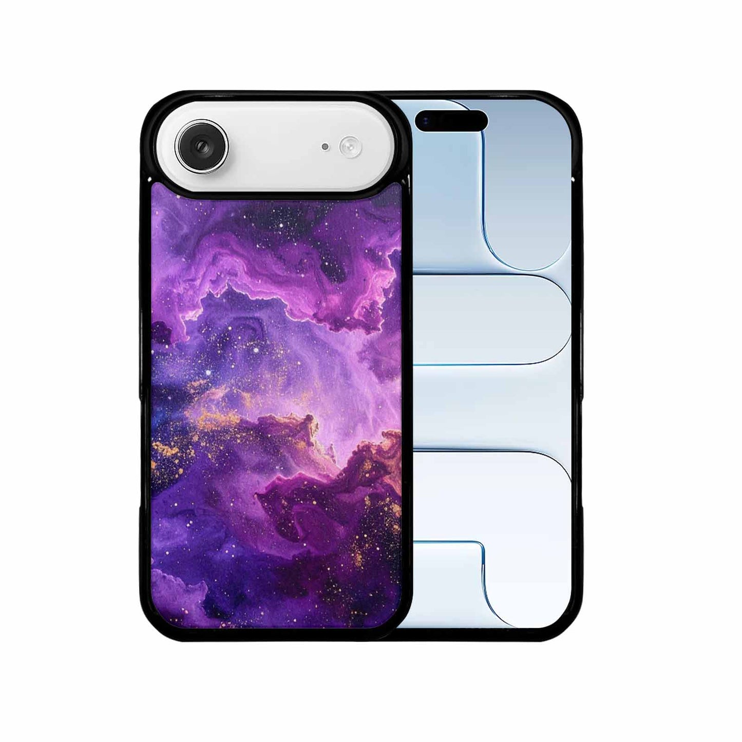 iPhone 17 Air Case — Purple Color Tones Nebula Texture Galaxy, Custom Phone Case