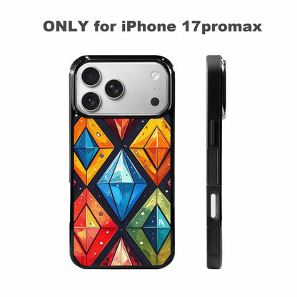 iPhone 17 Pro Max Case — Vintage Summer Diamond Retro Vintage, Custom Art Phone Cover