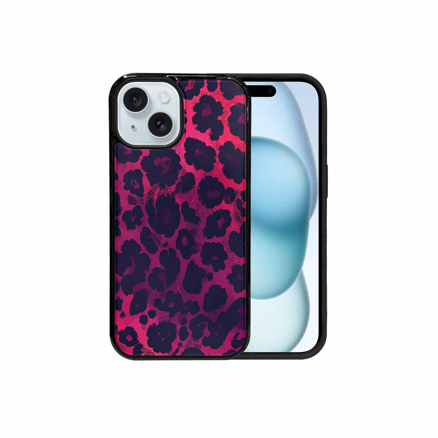iPhone 15 Case — Leopard Print Dark, Original Design Phone Case