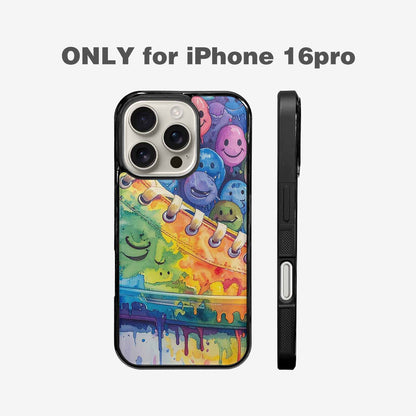 iPhone 16 Pro Case — Smiley Facessmiley Faces Tie D, Custom Phone Case