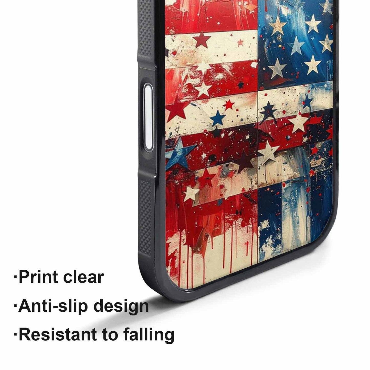 iPhone 17 Pro Case — Patriotic Stars And Stripes American Galaxy, Custom Print Case Cover