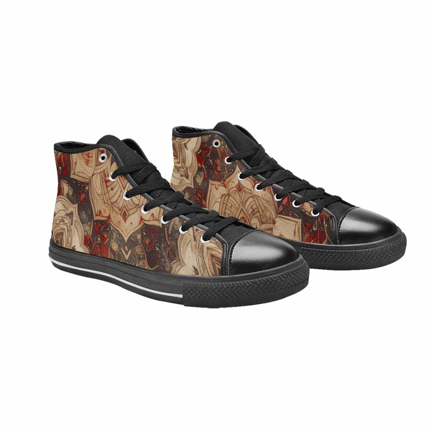 WOMEN'S Mandala High Top Canvas Dark Academia Custom Sneakers