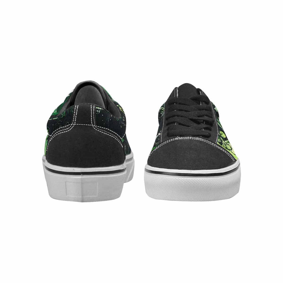 WOMEN'S Tie Lace-Up Canvas Melting Art Sneakers