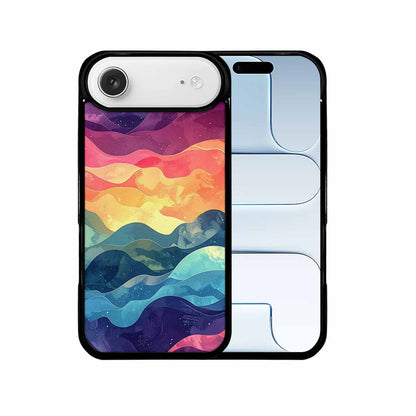 iPhone 17 Air Case — Glowing Camo Wave Camo, Personalized Phone Case