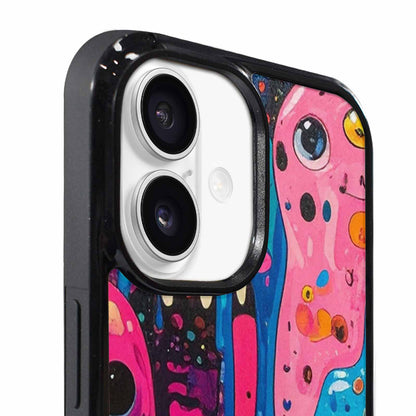 iPhone 17 Case — Melting Aliens Pattern Alien Scifi, Custom Designed Case Cover