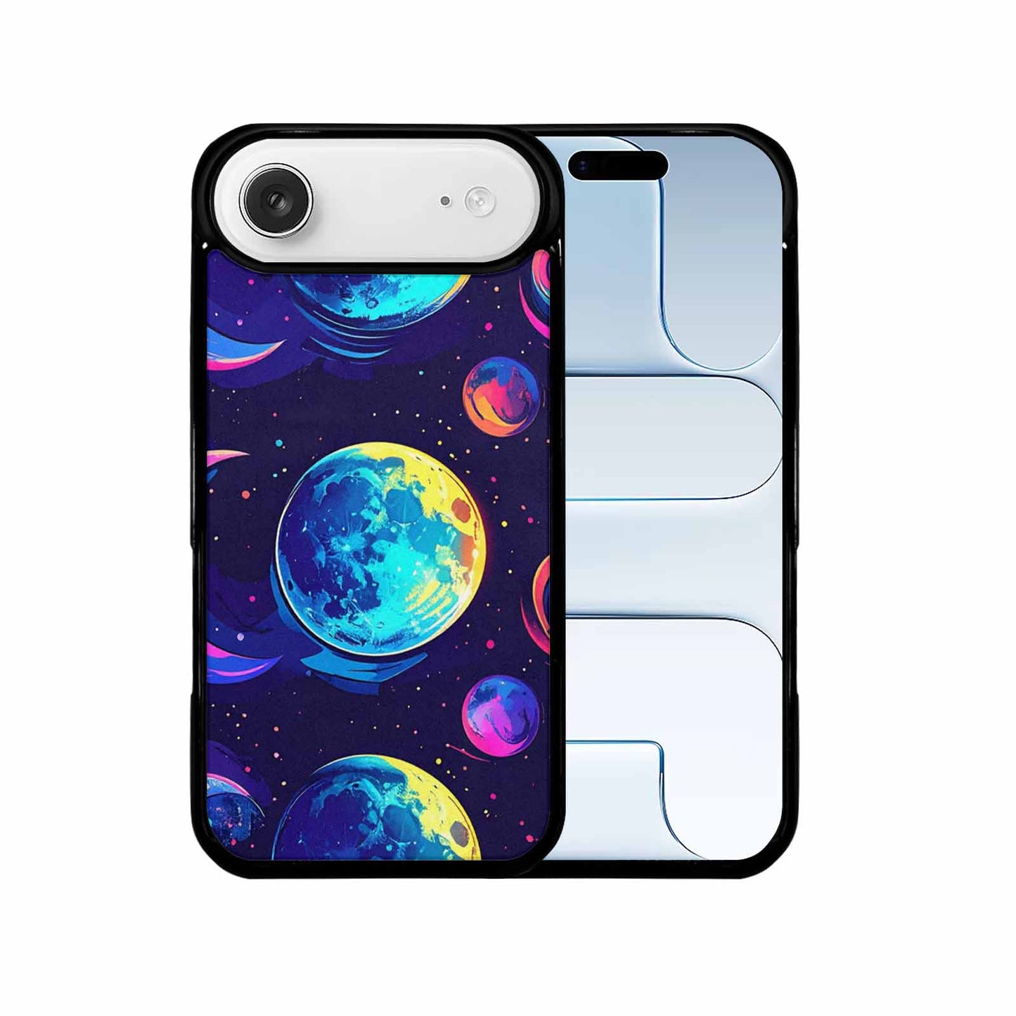 iPhone 17 Air Case — Neon Winter Moon Seamless Cartoon Cute, Original Design Phone Case
