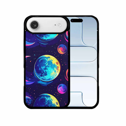 iPhone 17 Air Case — Neon Winter Moon Seamless Cartoon Cute, Original Design Phone Case