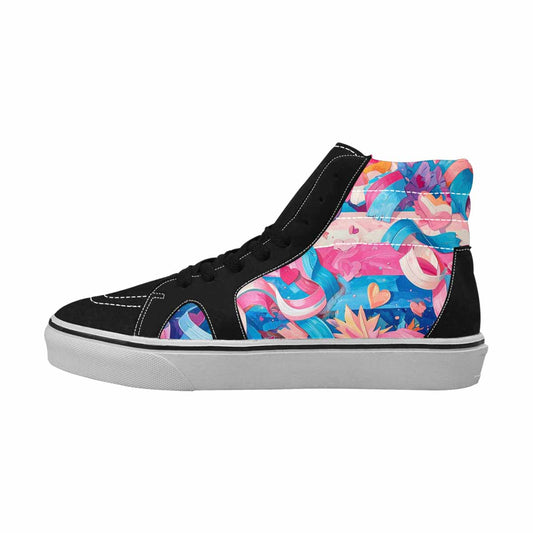 MEN'S Transgender Pride Flag High Top Canvas Y2K Shoes