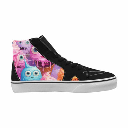 WOMEN'S Melting Icecream Cone Monster High Top Canvas Grunge Shoes