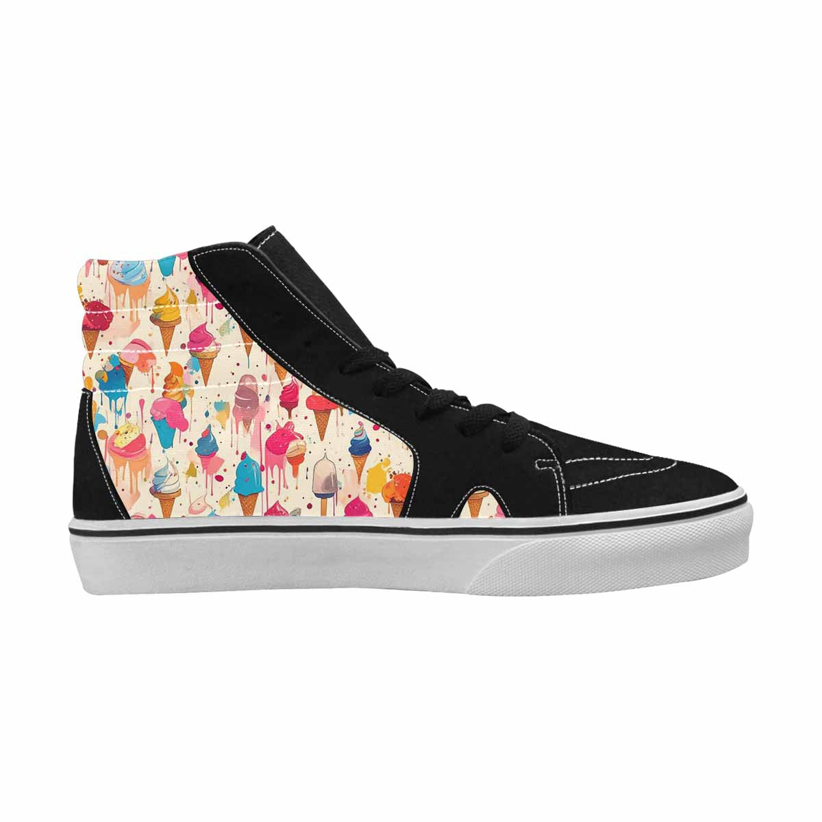 MEN'S Ice Cream Motif Ice High Top Canvas Dreamcore Custom Shoes