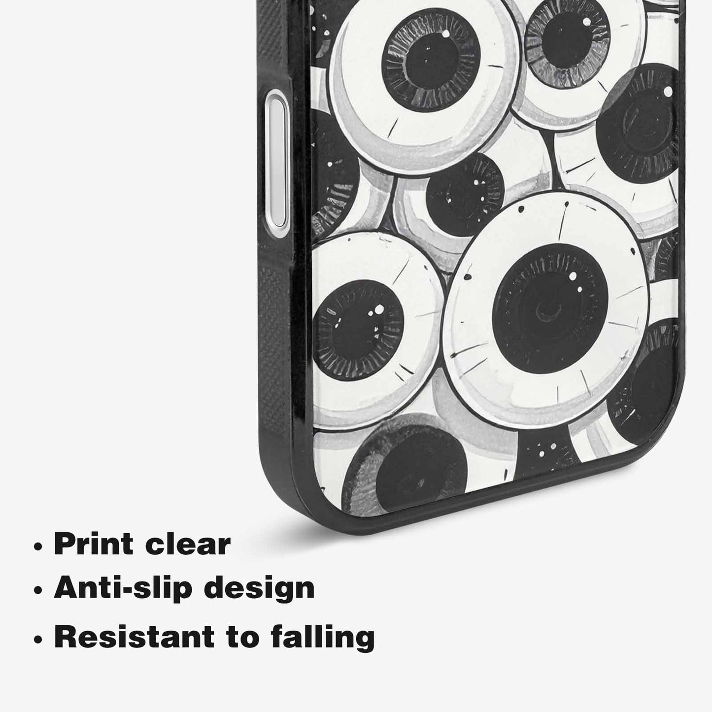 iPhone 16 Plus Case — Googly Cartoon Eyeballs Custom, Custom Print Case Cover