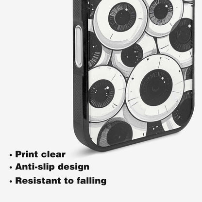 iPhone 16 Plus Case — Googly Cartoon Eyeballs Custom, Custom Print Case Cover