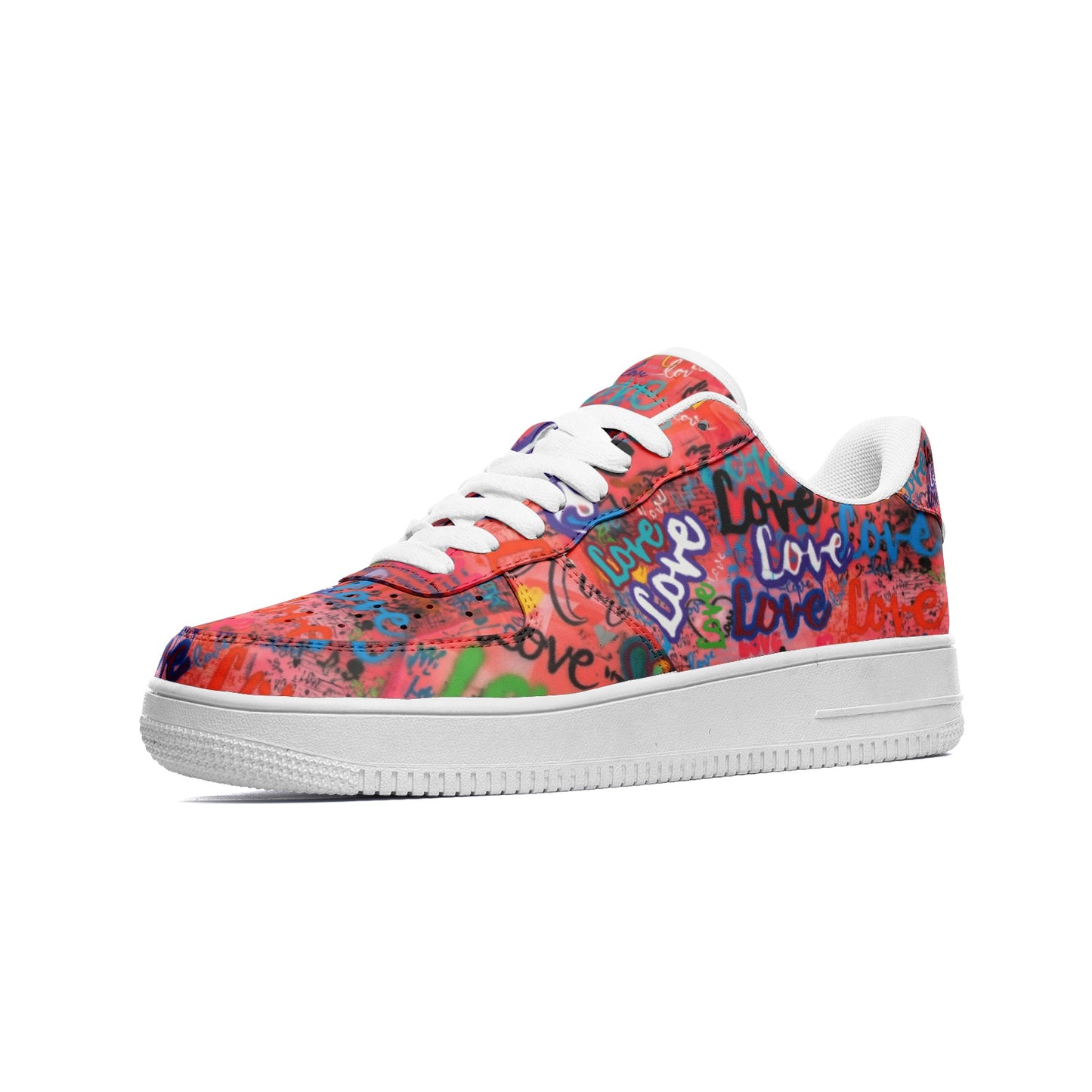 Love Unisex Low Top Leather Sneakers