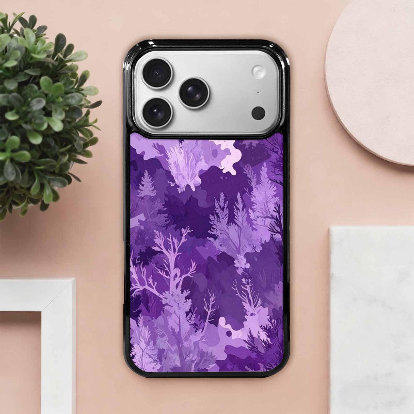 iPhone 17 Pro Max Case — Small Military Camouflage Blotch Camo, Custom Printed Phone Case