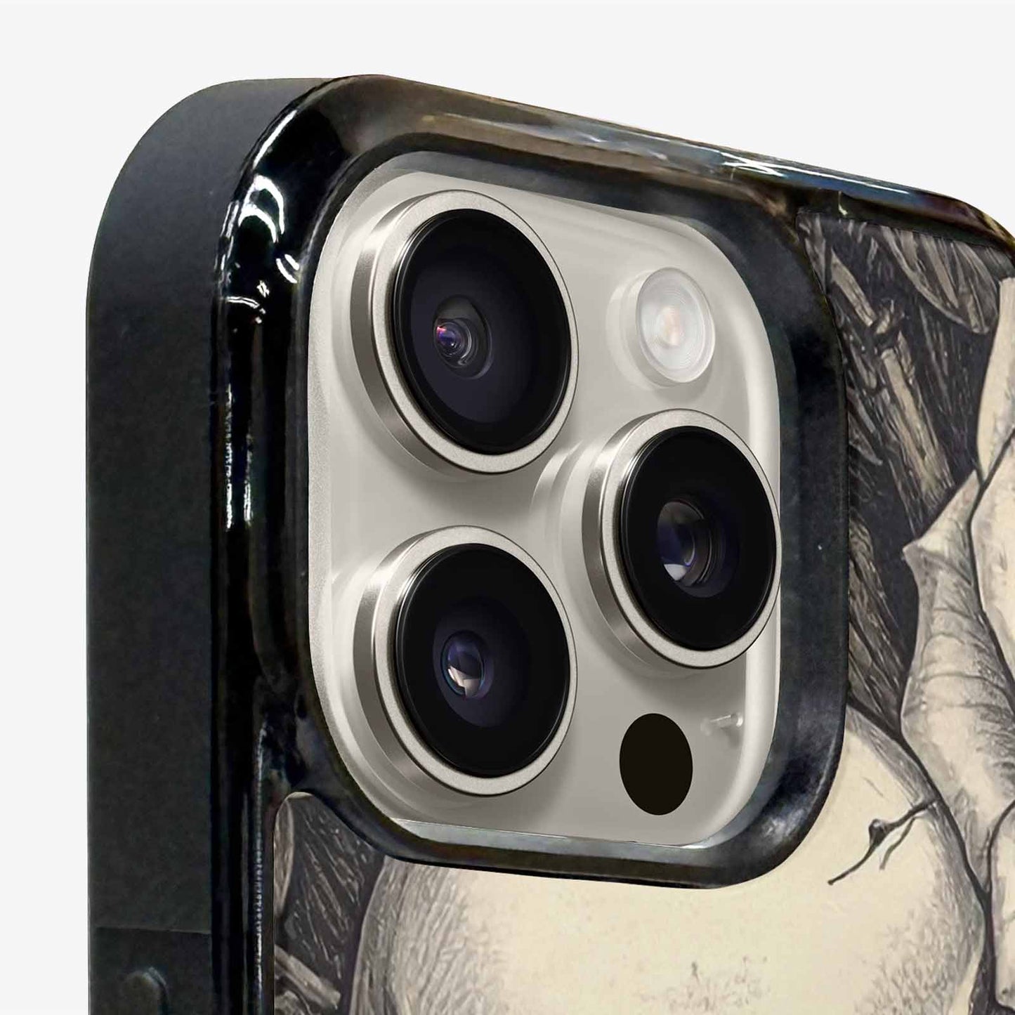 iPhone 15 Pro Max Case — 20 Skulls Overlapping Seamless Tileable Pattern, Custom Phone Case