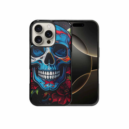 iPhone 16 Pro Case — Graffiti Skull Art Seamless Pattern Vibrant, Personalized Phone Case