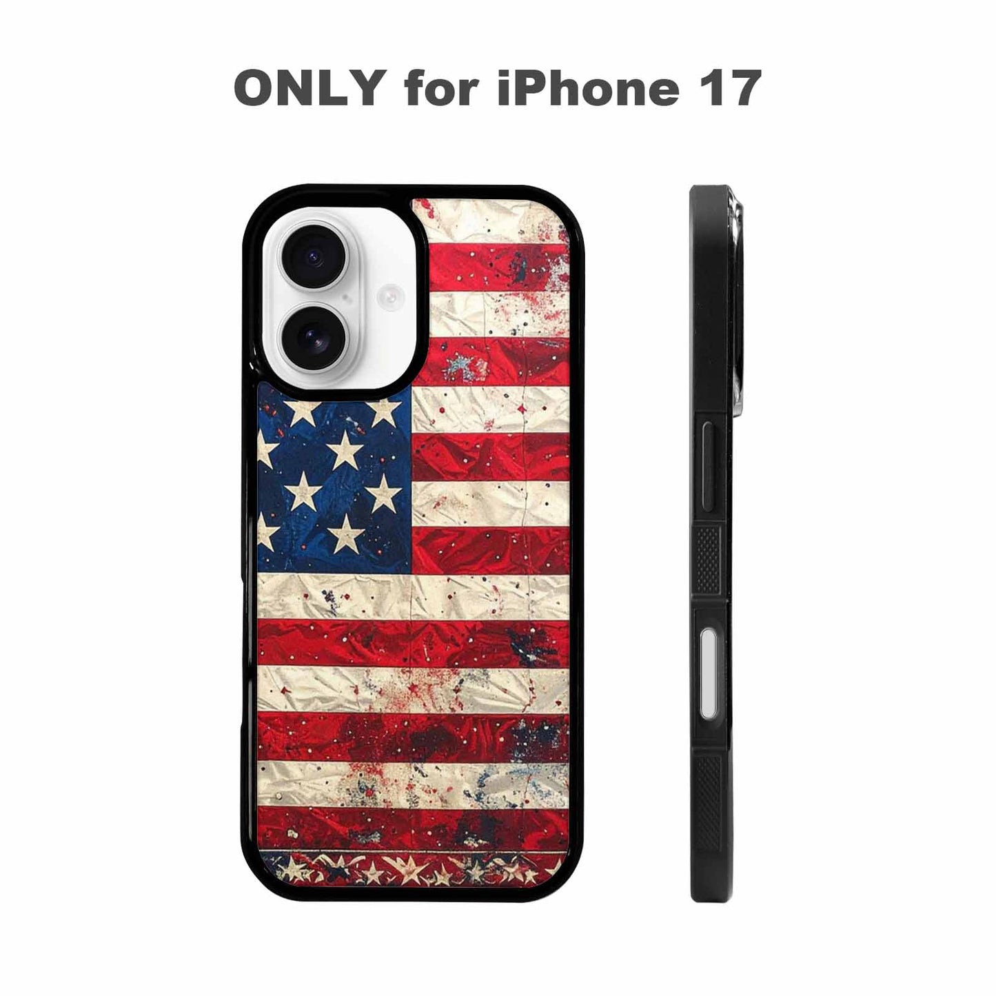 iPhone 17 Case — American Flag Stars And Galaxy Space, Unique Phone Case Design