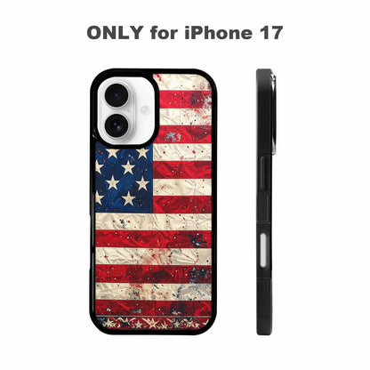 iPhone 17 Case — American Flag Stars And Galaxy Space, Unique Phone Case Design