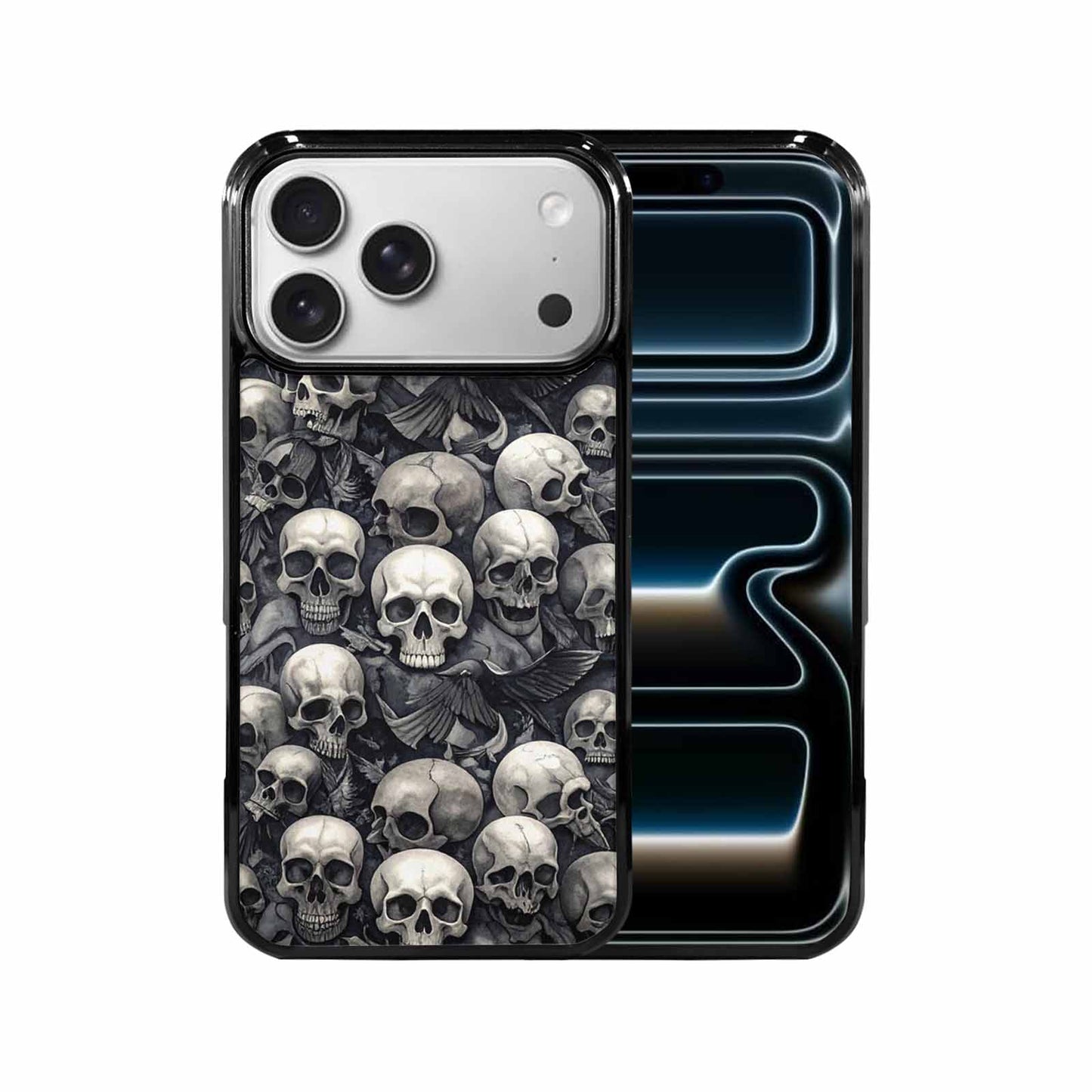 iPhone 17 Pro Max Case — Skull Dark Art Gothic Print Gothic, Customized Protective Case