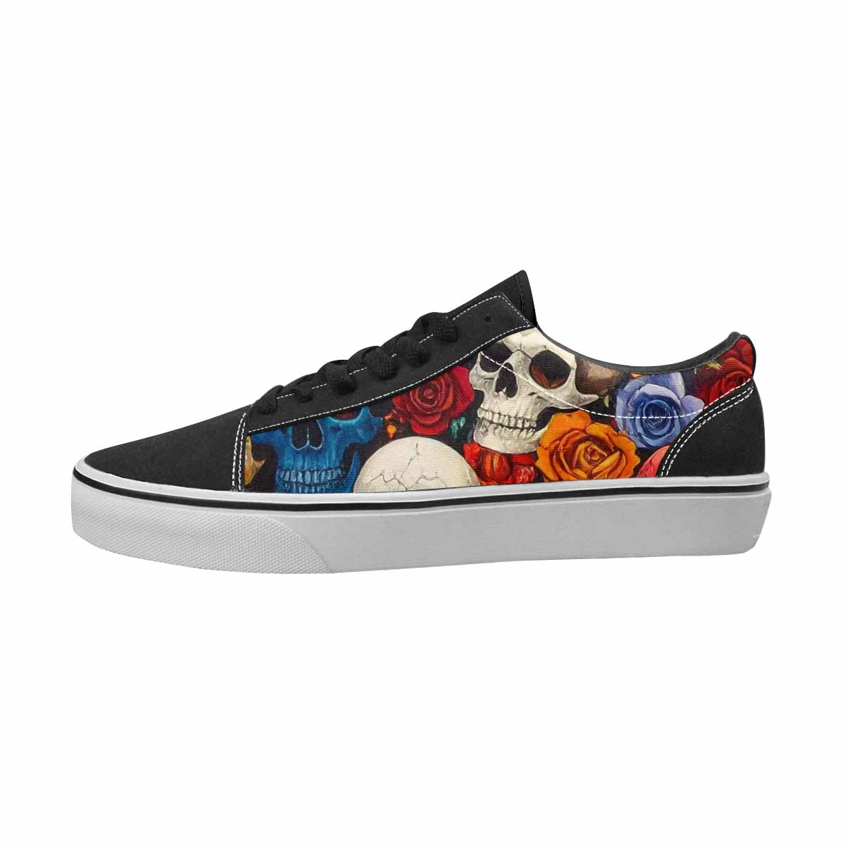 WOMEN'S Skulls Canvas Personalized Y2K Handmade Custom Shoes