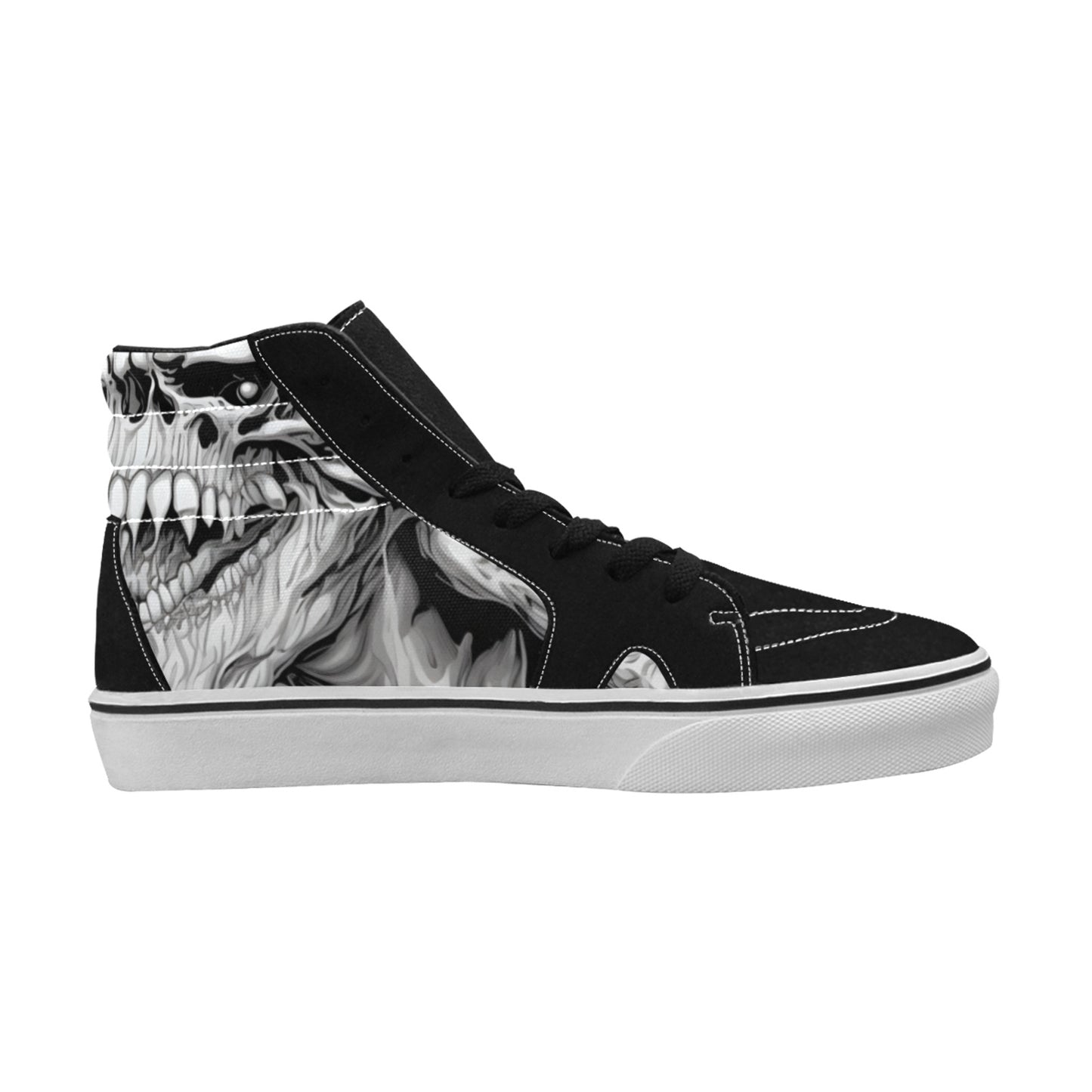 MEN'S Horror Comic Book Art High Top Skateboarding Vivid Shoes
