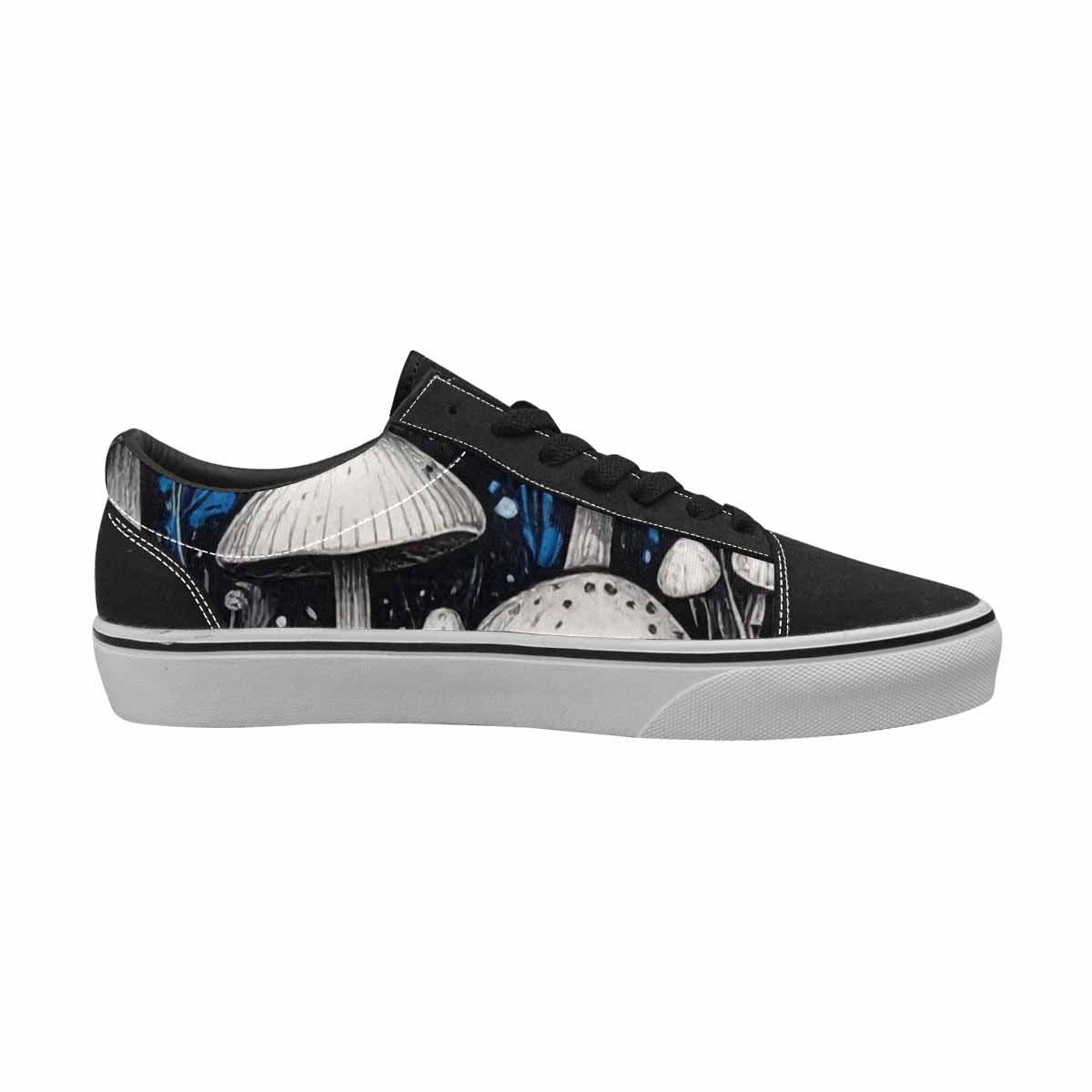 WOMEN'S Mushrooms (general) Lace-Up Canvas Grunge Custom Shoes
