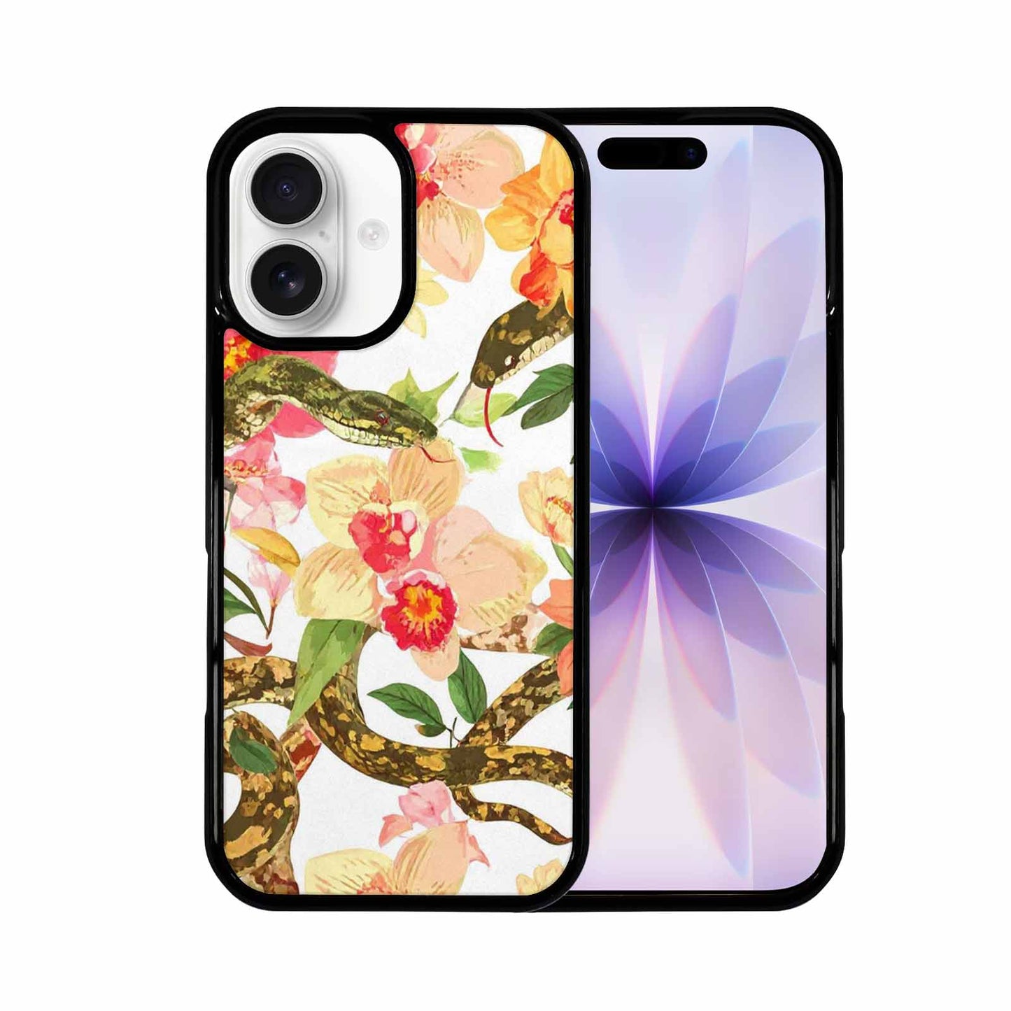 iPhone 17 Case — Snakes Print Floral Seamless Floral, Custom Art Phone Cover